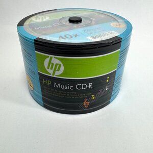 HP Music CD-R 40x 700MB 80 Min 50pk New Sealed
